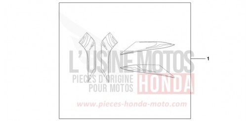 SAFARI BODY STICKER SET NSC50WHC de 2012